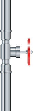 Pipe. Metallic pipes plumbing fittings. Industry pipeline.