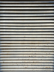 Fototapeta premium Metal blind architecture decoration retro background concept