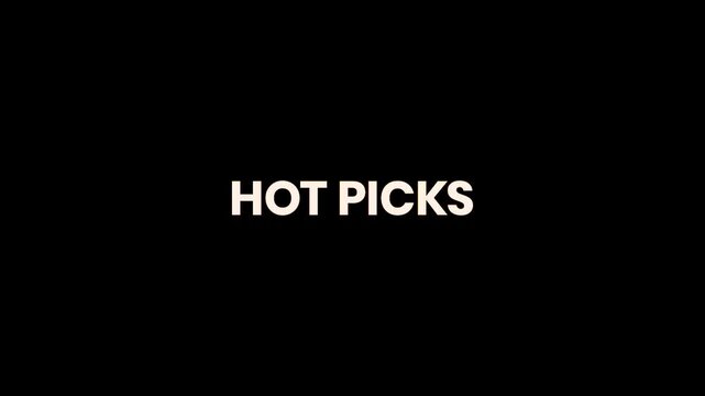 Hot Picks Burn Text Reveal Animation 4K Product Promotion for Featured Items Online Stores Retail Marketing and Sales Campaigns