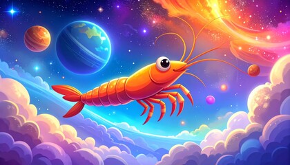 Naklejka premium Goldfish Swimming Underwater in a Cartoon Aquarium Illustration, Cute Orange Fish in Blue Water, Tropical Marine Animal Vector Art Isolated on White Background