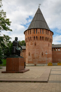 View of old tower of the Smolensk fortress, Russia