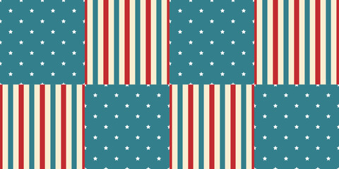 Fototapeta premium Popcorn white circus and stripe background line with pattern seamless paper. Red hand star and packaging pinstripe retro with texture poster corn. Simple carnival graphic and straight fun drawn.