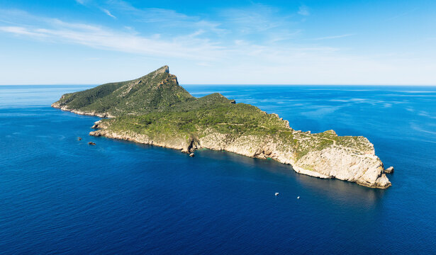 View of Sa Dragonera island in Mallorca (Spain)