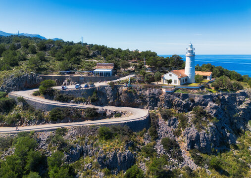 Port de Soller bay on Mallorca island. Balearic islands of Spain