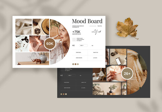 Minimal Fashion Mood Board Template