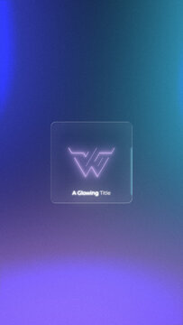 Vertical Modern SaaS Intro Logo Reveal Glass Card &ndash; Clean Tech Brand Opener for Software Short-Form Video
