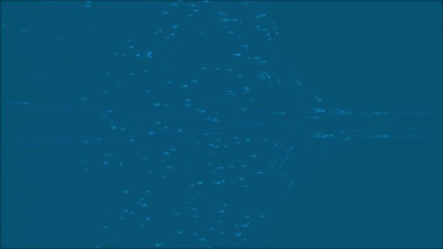 Futuristic warp speed glowing blue light streaks background