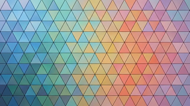 Abstract geometric background with colorful triangles pattern