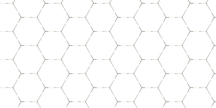 White abstract honeycomb mosaic and tile geometric hexagon geometric digital technology polygon science vintage square mosaic and web cover business texture.