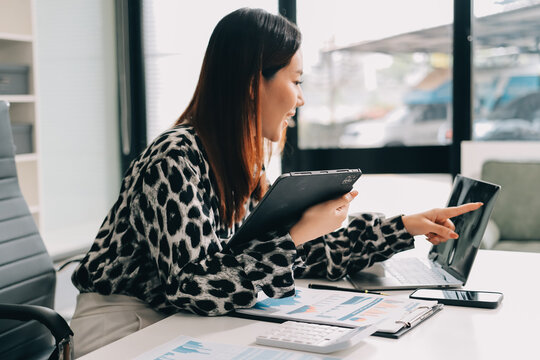 Asia people young adult woman bad day work hard bored data tired at office desk workplace think worry job tough stress asian workforce issue. Mid life crisis mental health illness sad labor effort.