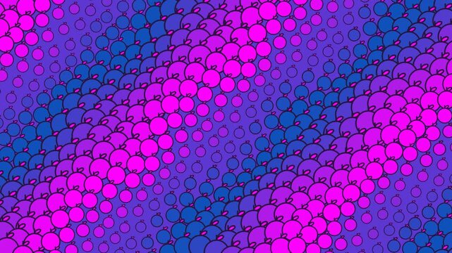 Pink Blue Diagonal Apple Wave Loop