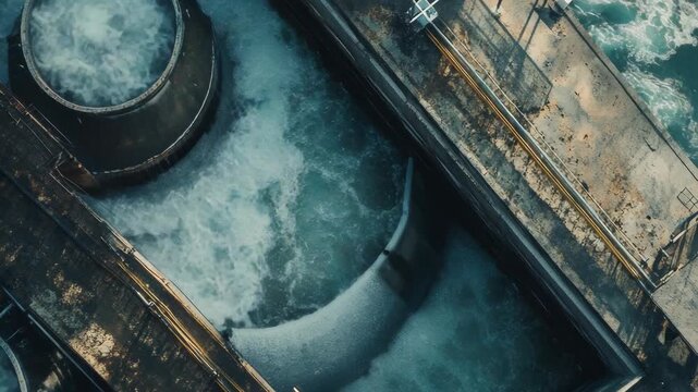 This is an of the interior of a submerged submarine, showcasing rusty metal surfaces and conduits. The environment suggests neglect and decay.
