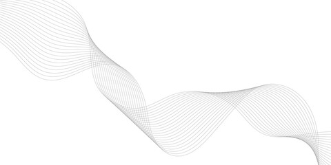 Minimalist abstract wave background with flowing gray lines. Elegant curved line pattern on white. Modern digital graphic for corporate presentation, web header, and clean tech design. © NATOK 2.0