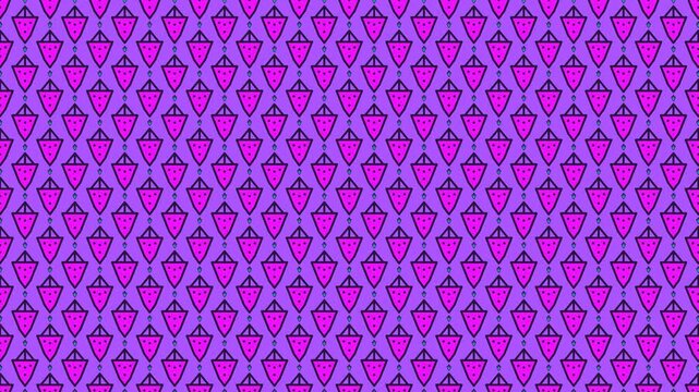 Purple Strawberry Grid Seamless Repeating Video Loop