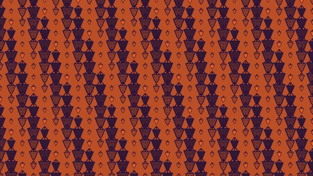 Rust Brown Strawberry Vertical Wave Animation