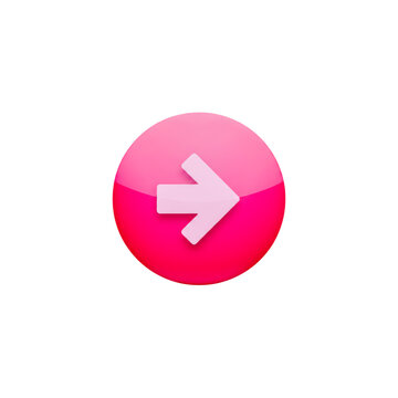 Pink circular arrow icon with white outline