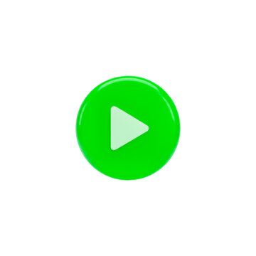 Green play button icon