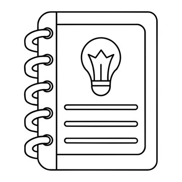 growth mindset lineart notebook with doodles turning into ideas creativity hand drawn black and white outline
