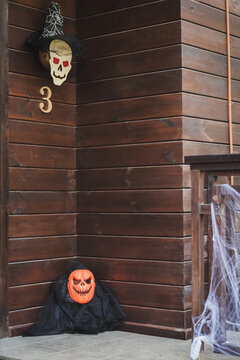 Spooky Halloween decorations bring festive cheer to the porch
