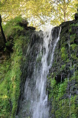 waterfalls and forest in auvergne in france  © frdric