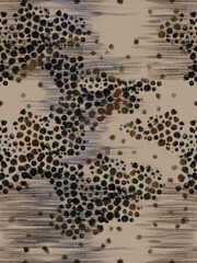 Minimalist beige fish scales seamless pattern, natural aquatic animal texture for modern textile fabric and packaging design © oanh