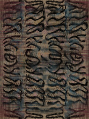 Abstract dark brown stingray fish skin pattern, organic seamless reptile leather texture for luxury fashion print and wallpaper © oanh