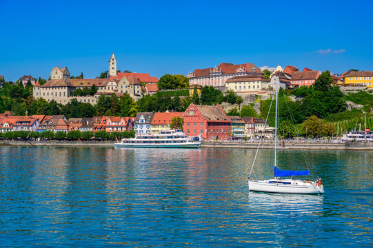 Historic Meersburg on Lake Constance, travel destination in Germany