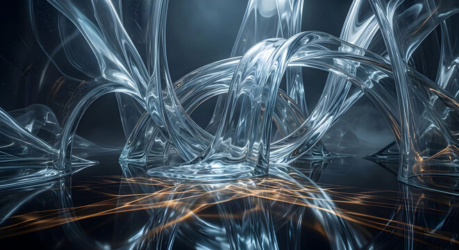 Fluid Glass Ribbons