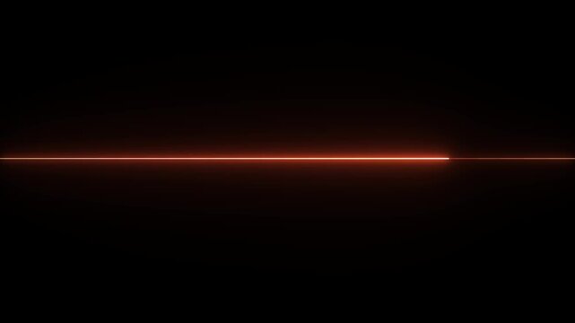 Neon line on black background 