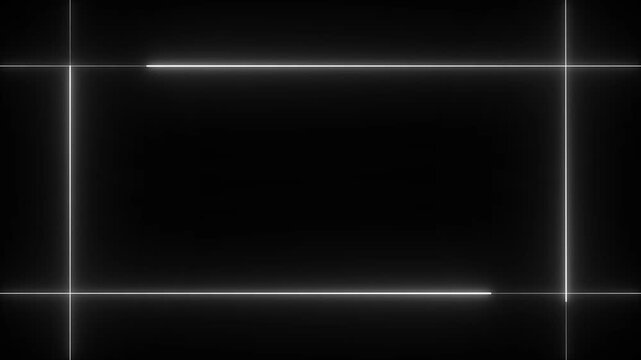 Neon line on black background 