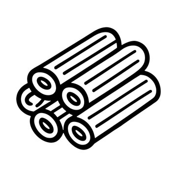 PNG Minimalist firewood bundle illustration.