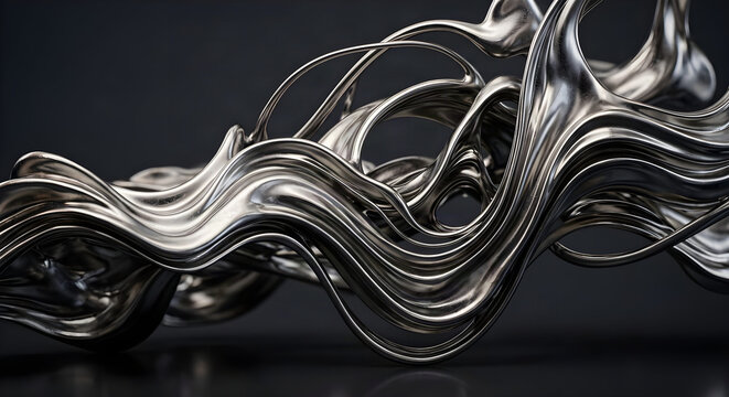 Abstract Metallic Flow