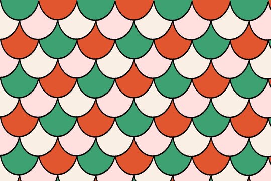 seamless mermaid scale pattern background