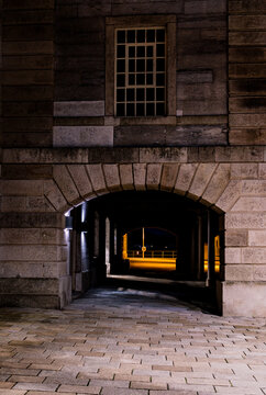 The Royal William Yard In Plymouth At Night