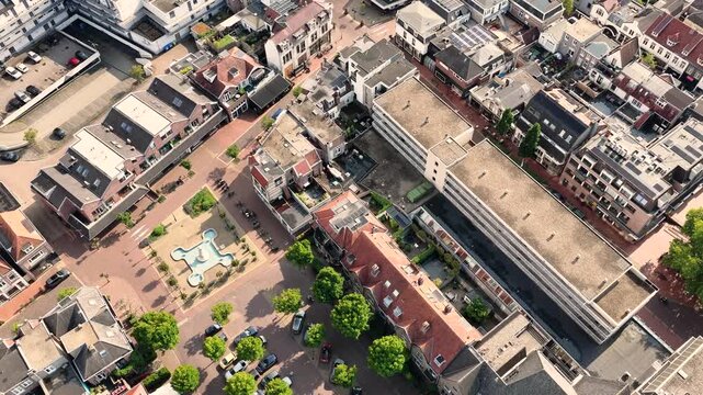 Netherland Holland Benelux Hilversum City Media Park Dutch Architecture Homes Roads Buildings Aerial Drone