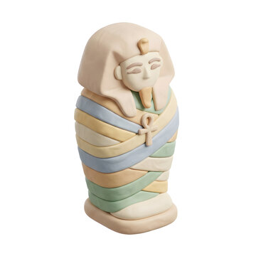 Claymorphic Egyptian Mummified Coffin