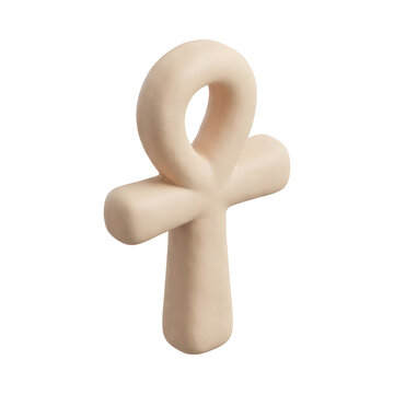 Claymorphic Ankh Cross