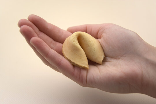 Chinese fortune cookies. Cookies with empty blank inside for prediction words