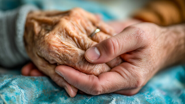 Gentle embrace: intergenerational hands find comfort and connection