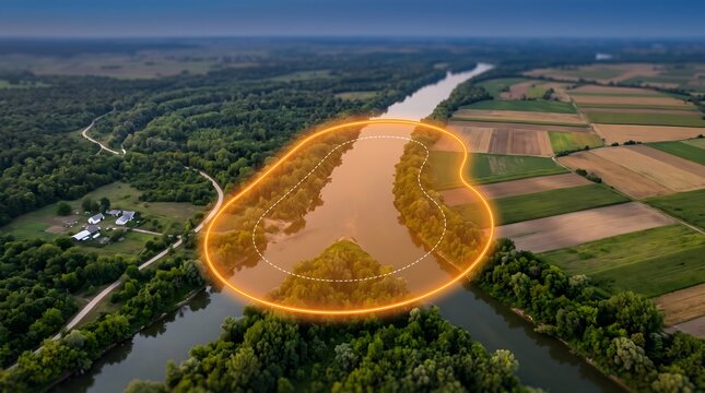Aerial Landscape Analysis Utilizing GIS Buffer Zoning for Environmental Protection and Sustainable Land Management Planning