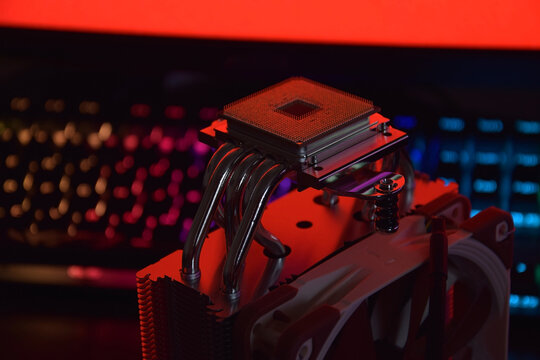The central processor lies on the CPU cooler