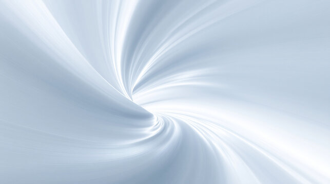 Smooth White Swirl Abstract Fluid Wave Background