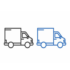 Fototapeta premium delivery truck icon