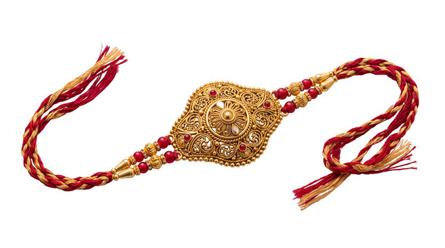 Indian Raksha Bandhan rakhi, elegant sacred decorative bracelet