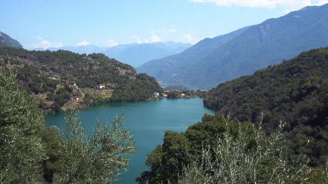 Lake Moro - a stunning hidden mountain lake near Boario Terme, Lombardy, Italy