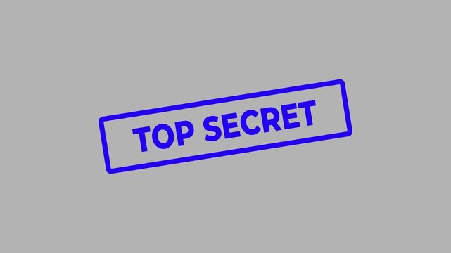 Vintage top secret file folder concept. Motion graphics of document idea on the black background. Animation of 4k video. 