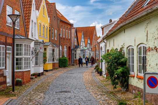 Tonder/Tondern, d&auml;nische Kleinstadt Syddanmark, Altstadtszene