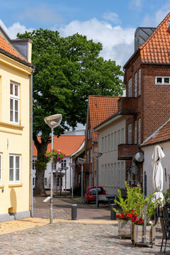 Tonder/Tondern, d&auml;nische Kleinstadt Syddanmark, Altstadtszene