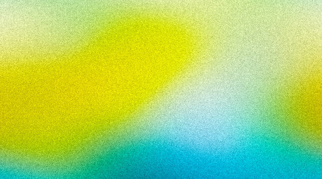 Colorful abstract pattern with soft edges, showing blue, yellow, and green shades blending together in a non-representational form