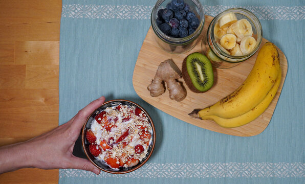 Healthy Breakfast with Yogurt